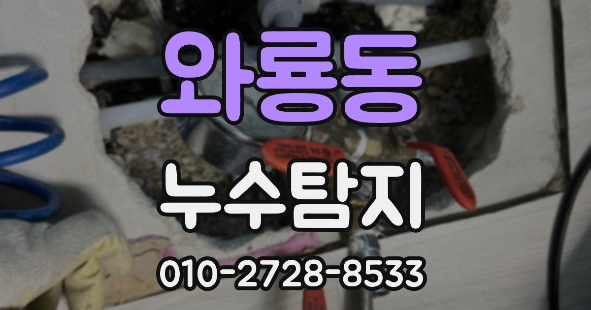 와룡동 누수공사