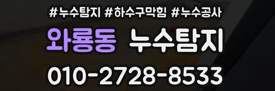 와룡동 누수탐지업체