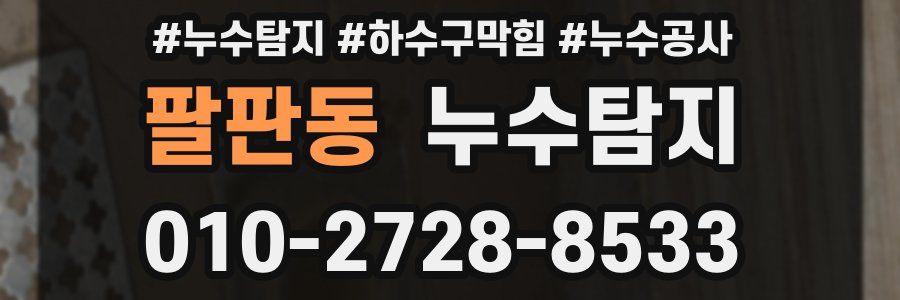 팔판동 누수탐지업체