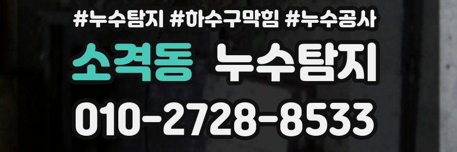 소격동 누수탐지업체