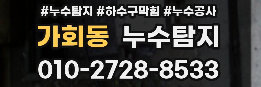 가회동 누수탐지업체