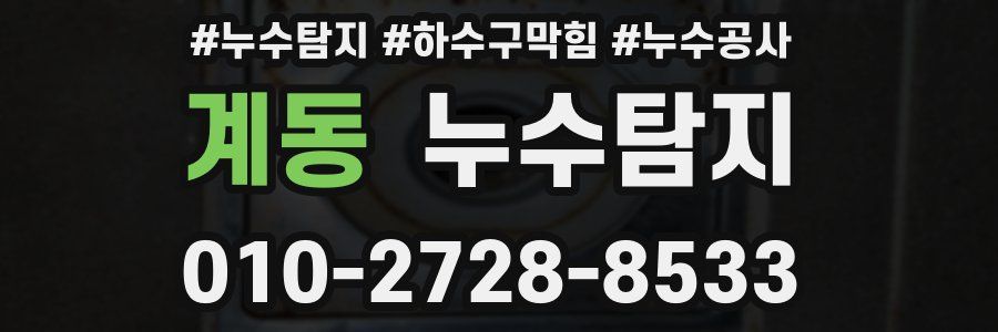 계동 누수탐지업체