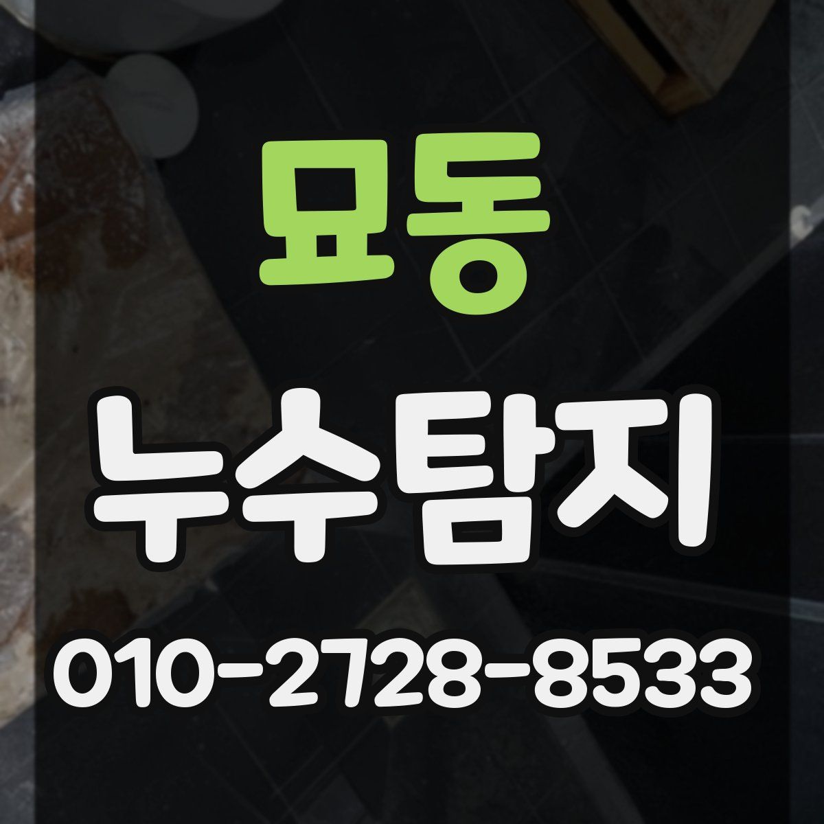 묘동 누수탐지