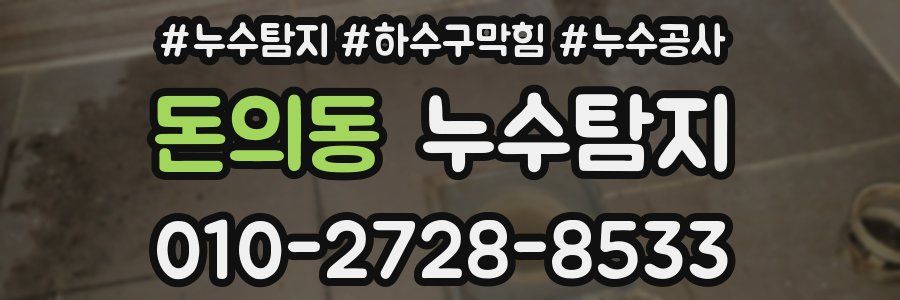 돈의동 누수탐지업체