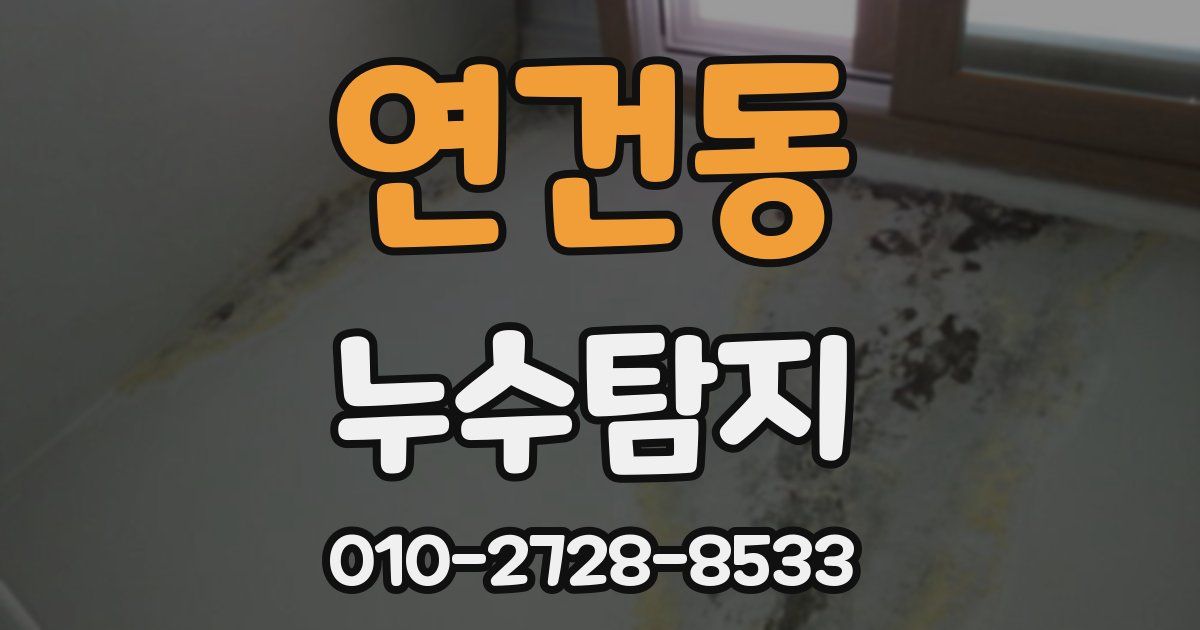 연건동 누수공사