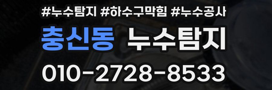 충신동 누수탐지업체