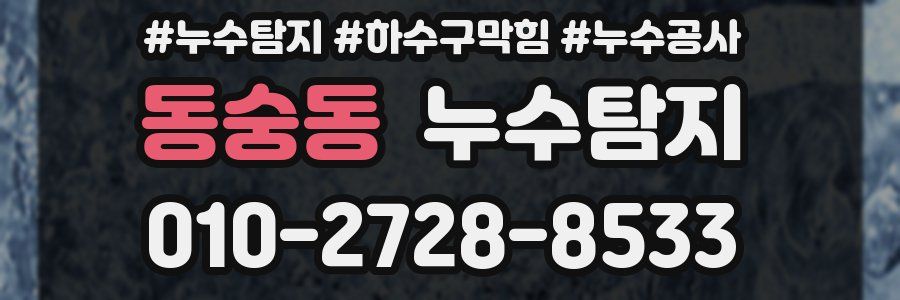 동숭동 누수탐지업체