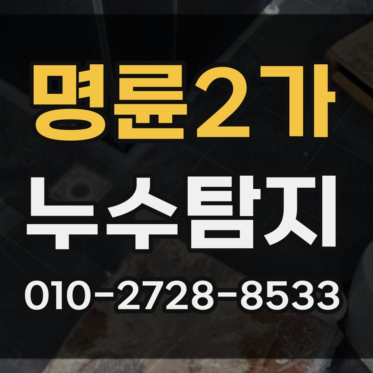 명륜2가 누수탐지