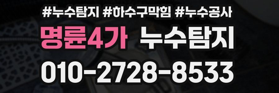 명륜4가 누수탐지업체