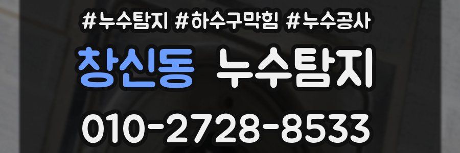 창신동 누수탐지업체