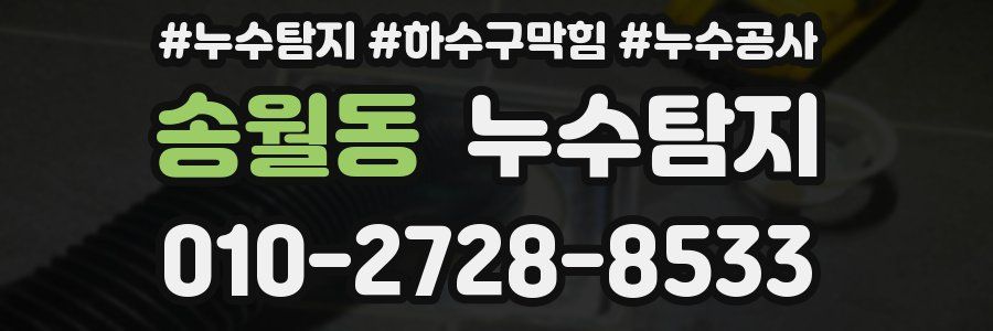 송월동 누수탐지업체