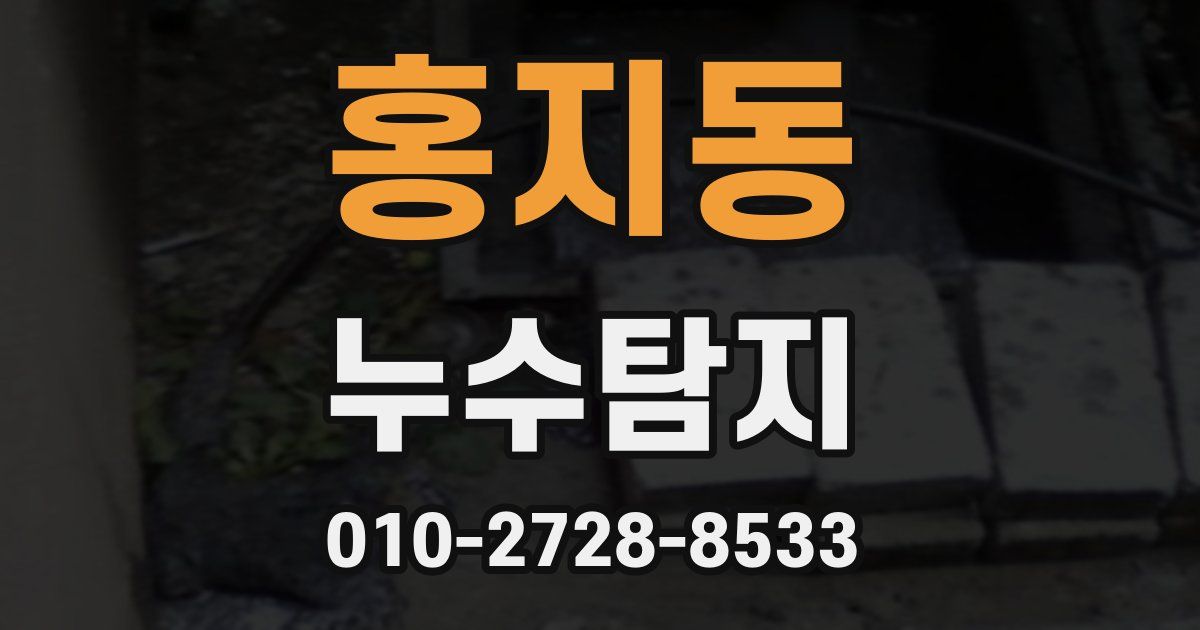 홍지동 누수공사
