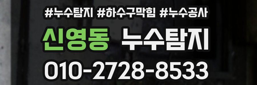 신영동 누수탐지업체