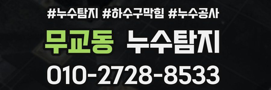 무교동 누수탐지업체