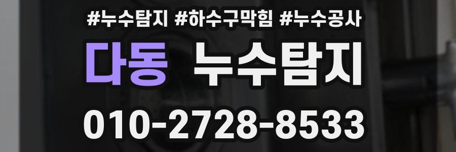 다동 누수탐지업체