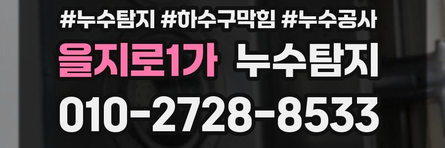 을지로1가 누수탐지업체