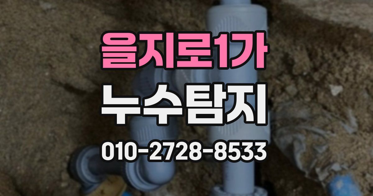 을지로1가 누수공사