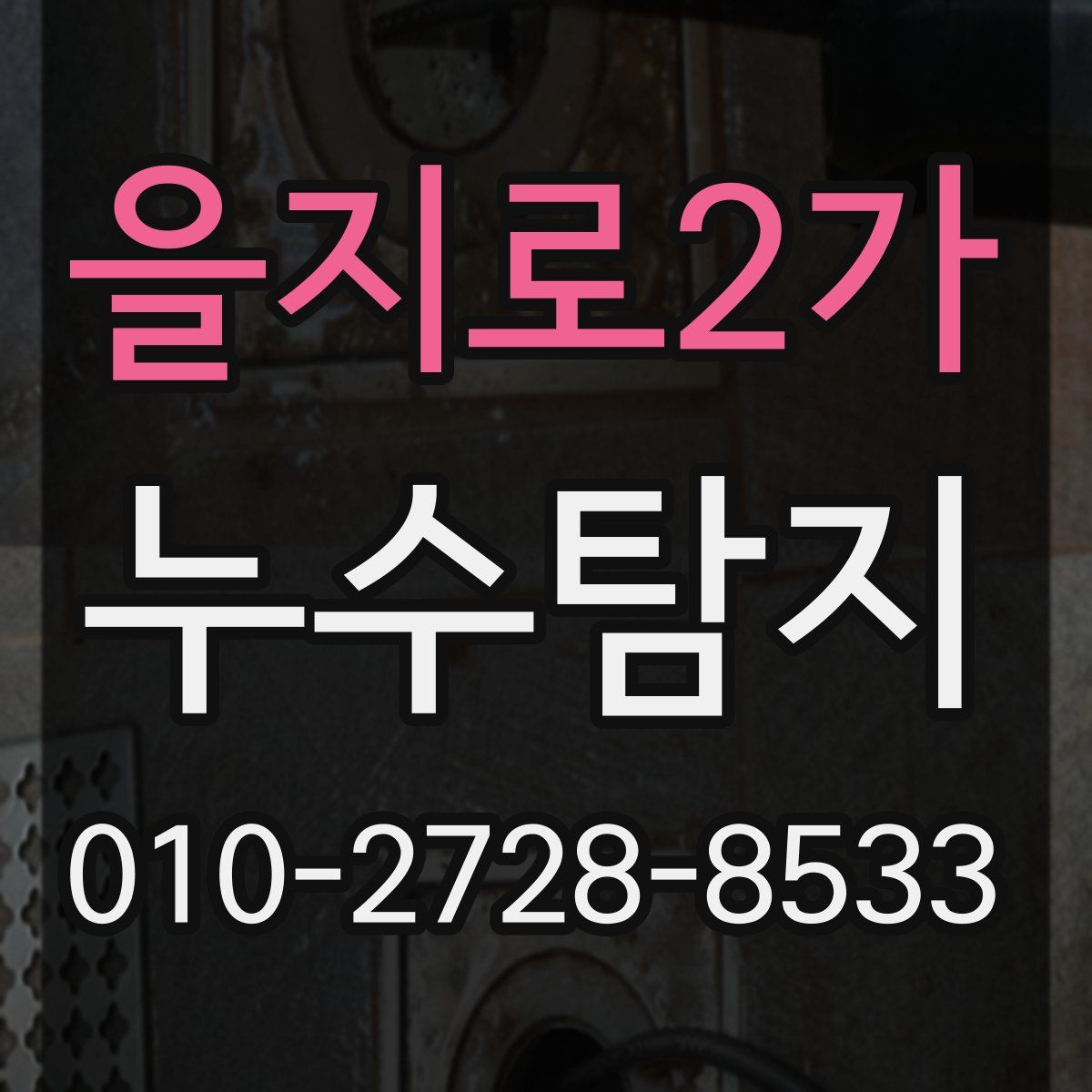 을지로2가 누수탐지