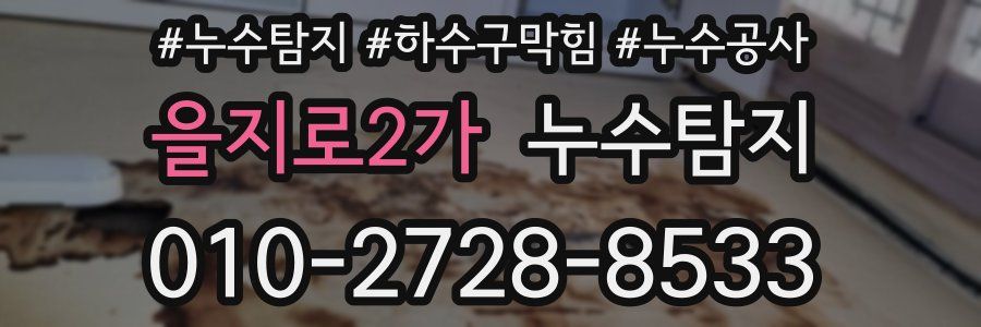 을지로2가 누수탐지업체