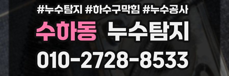 수하동 누수탐지업체