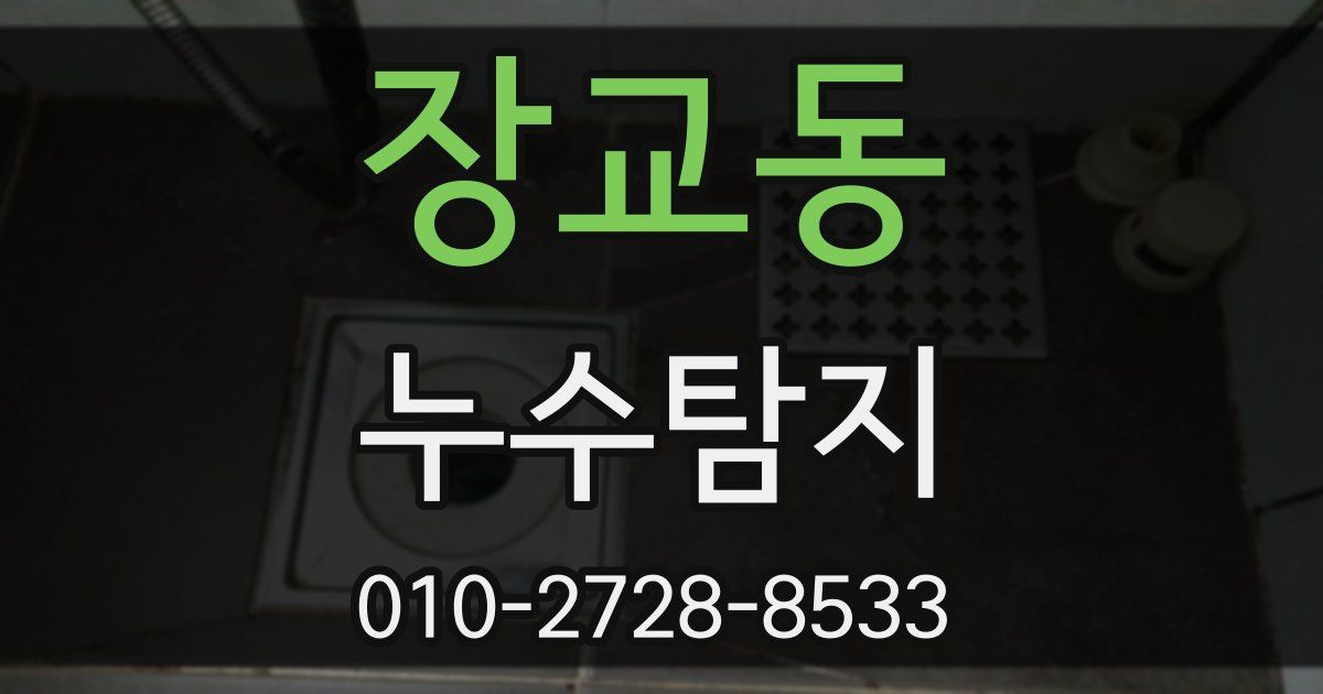 장교동 누수공사