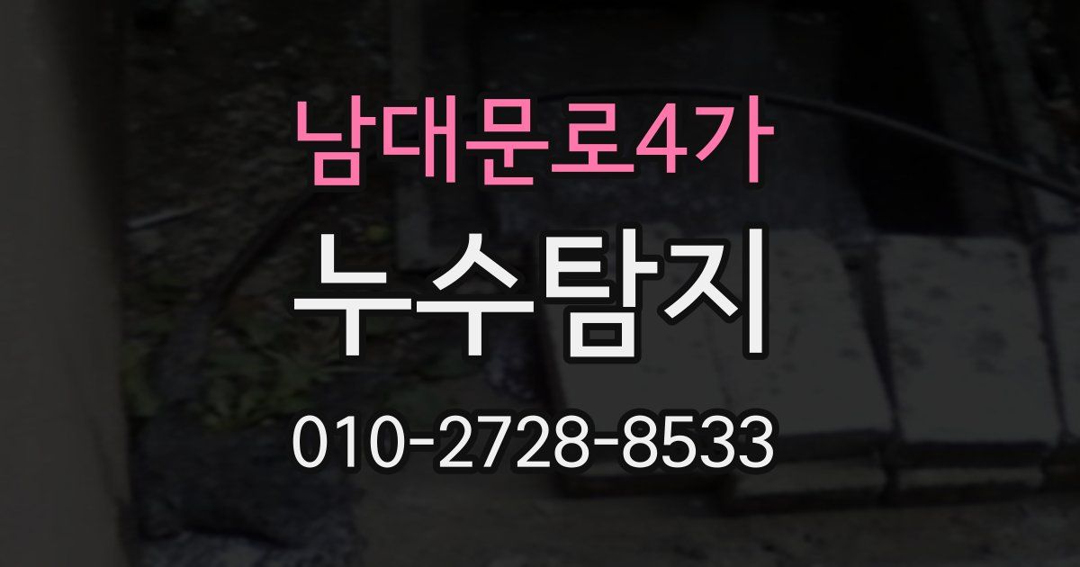 남대문로4가 누수공사