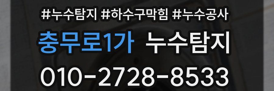 충무로1가 누수탐지업체