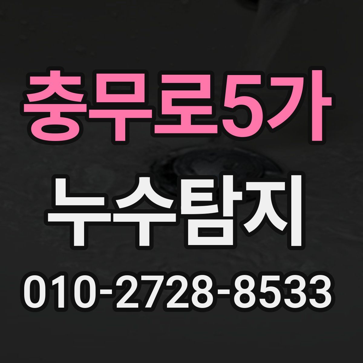 충무로5가 누수탐지