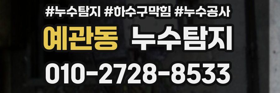 예관동 누수탐지업체