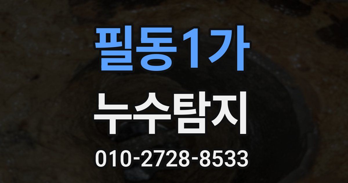 필동1가 누수공사