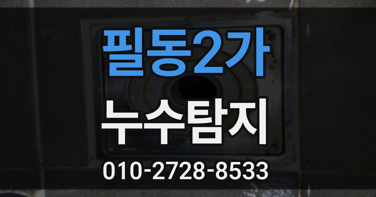 필동2가 누수공사