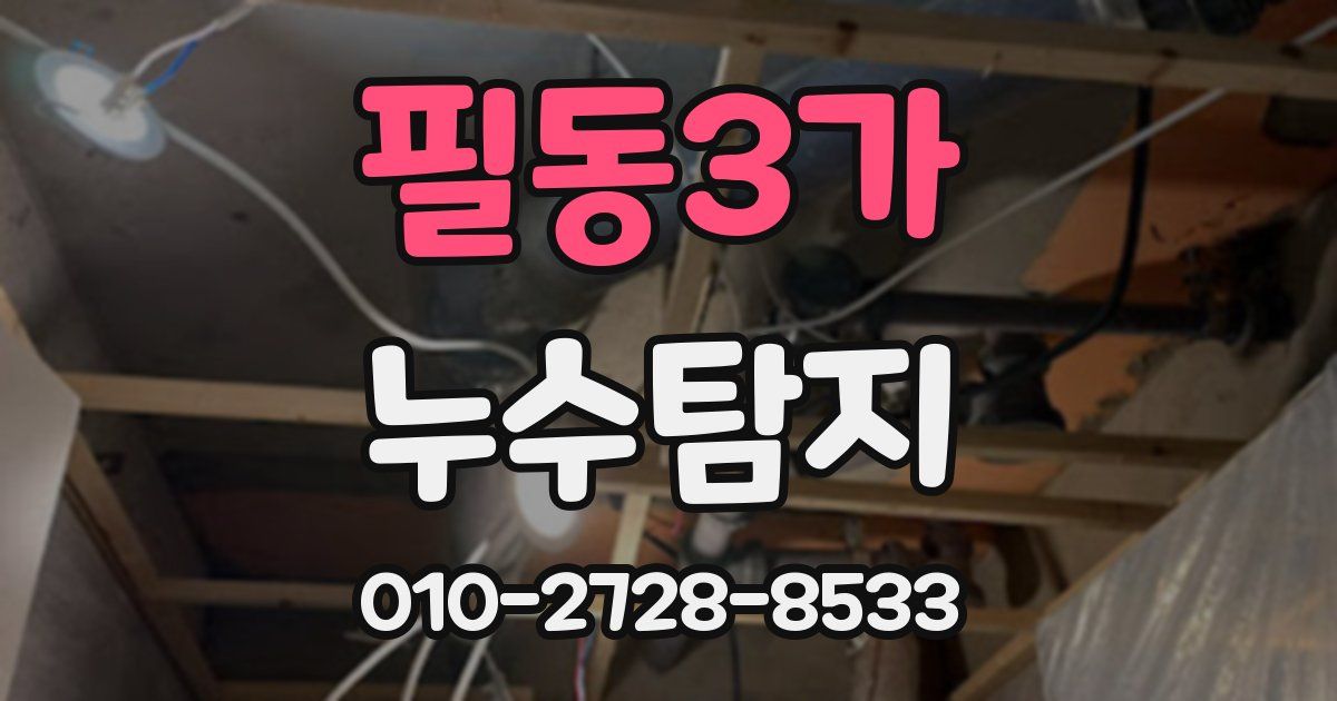 필동3가 누수공사