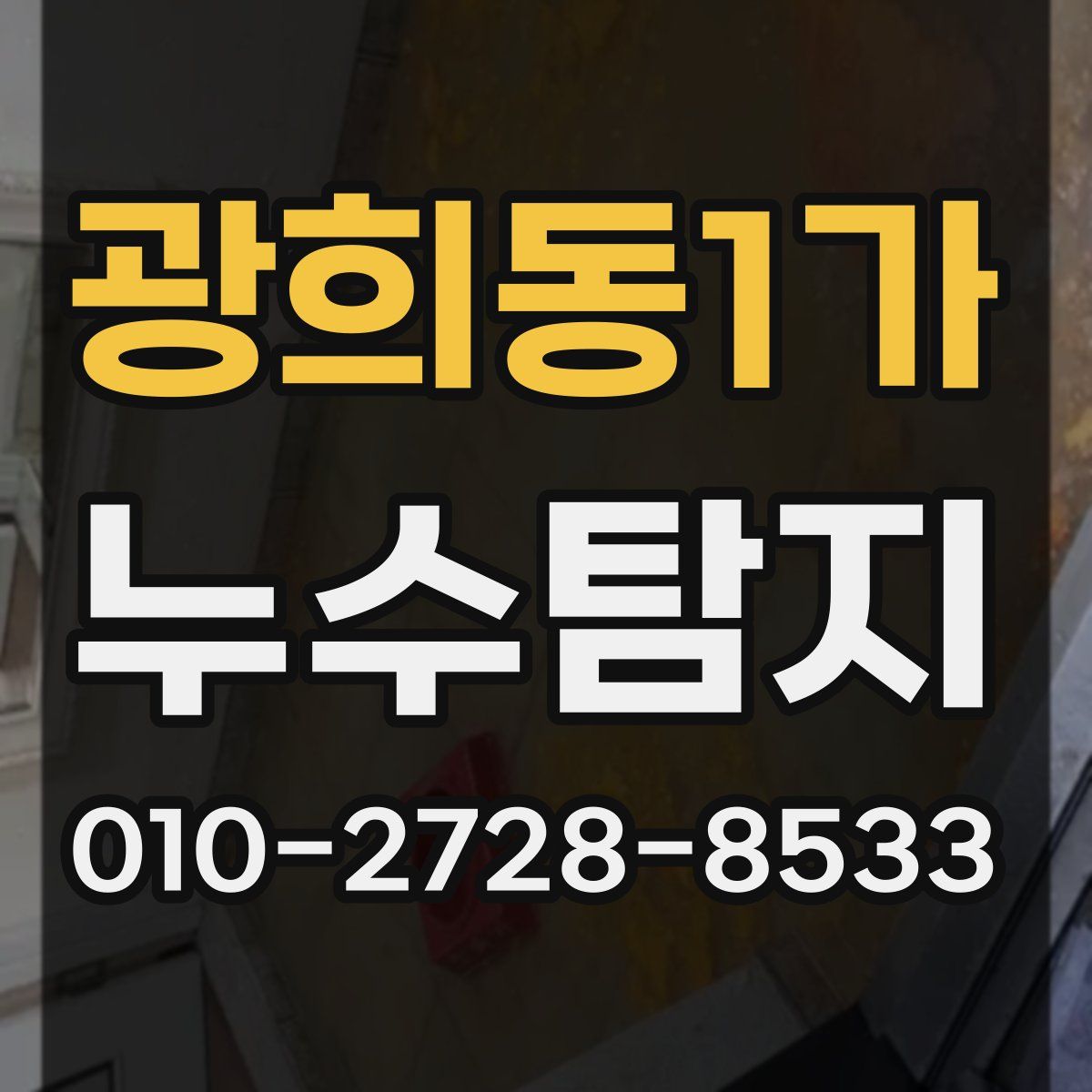 광희동1가 누수탐지