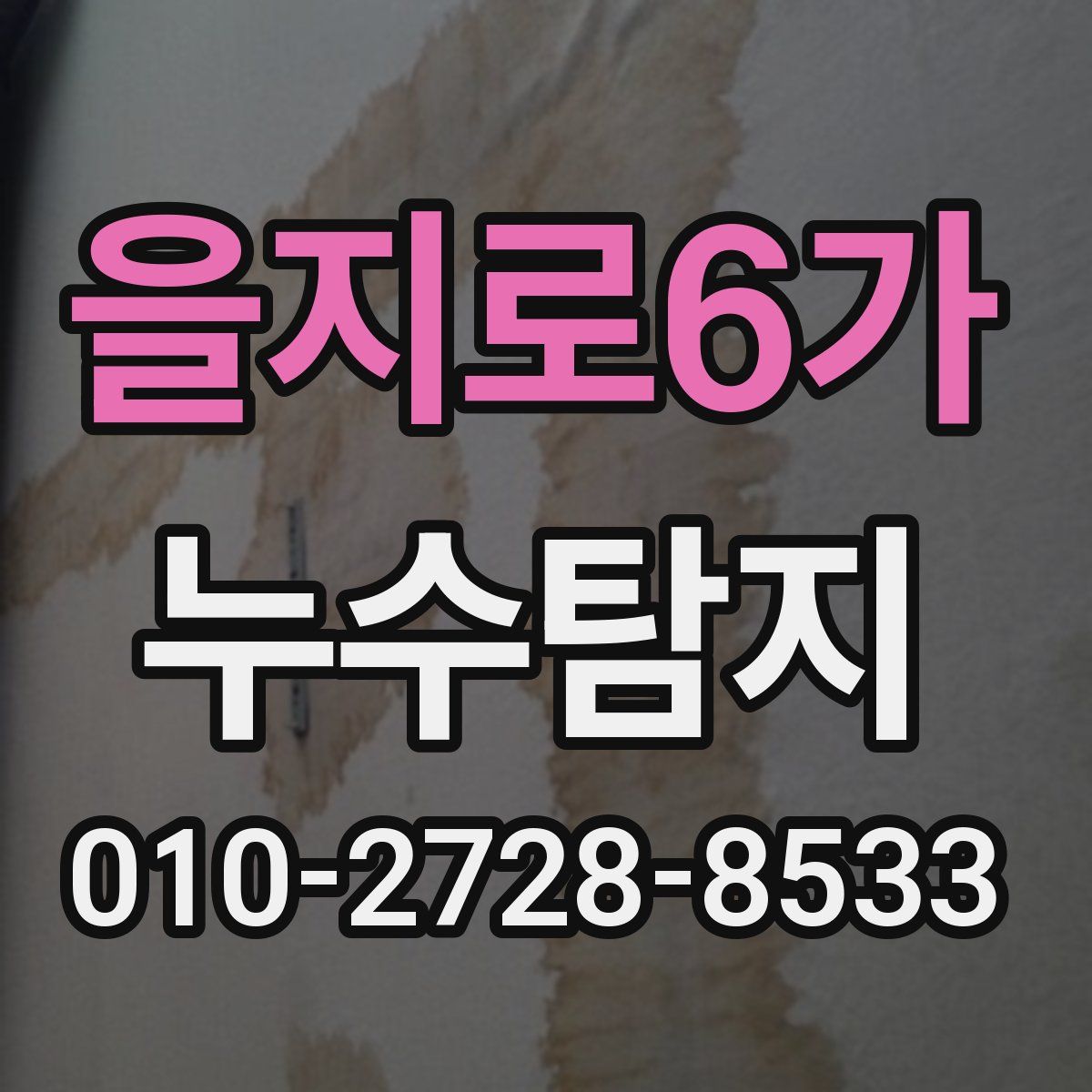 을지로6가 누수탐지