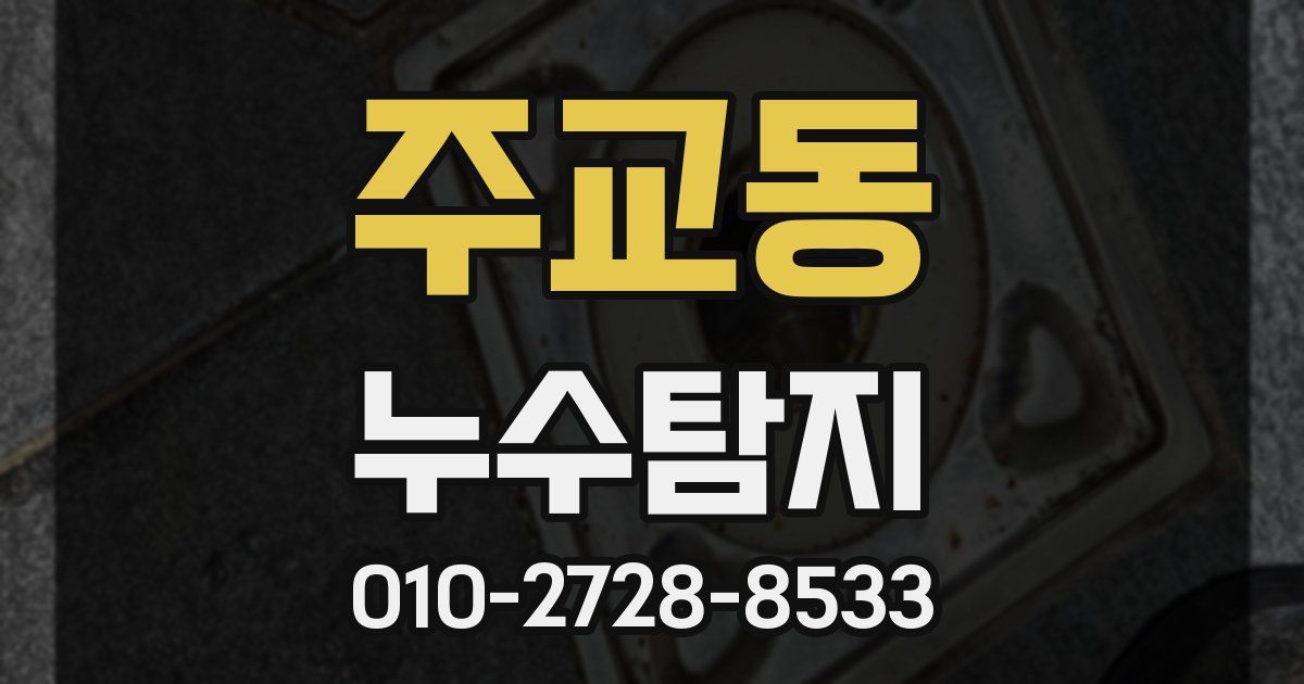 주교동 누수공사