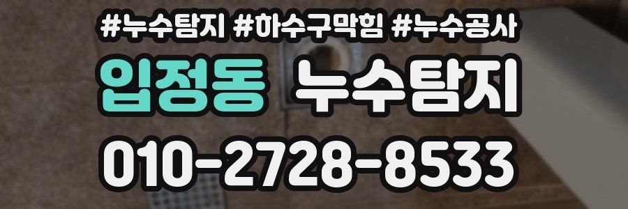 입정동 누수탐지업체