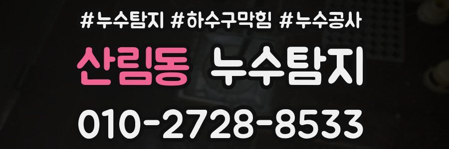 산림동 누수탐지업체