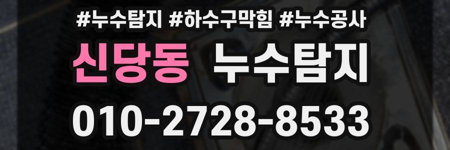 신당동 누수탐지업체
