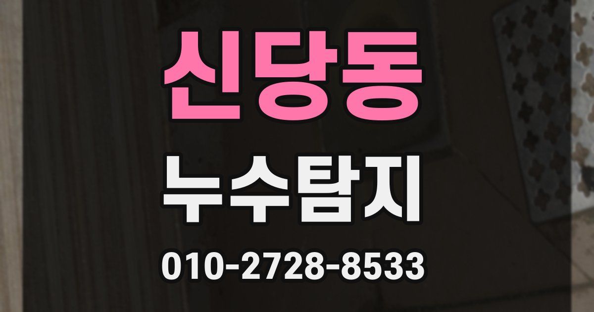 신당동 누수공사