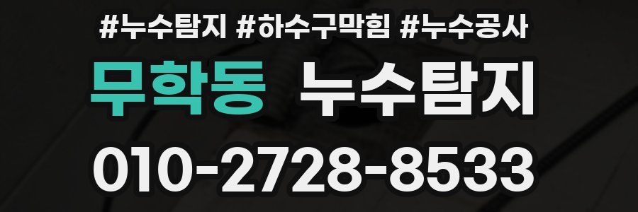 무학동 누수탐지업체
