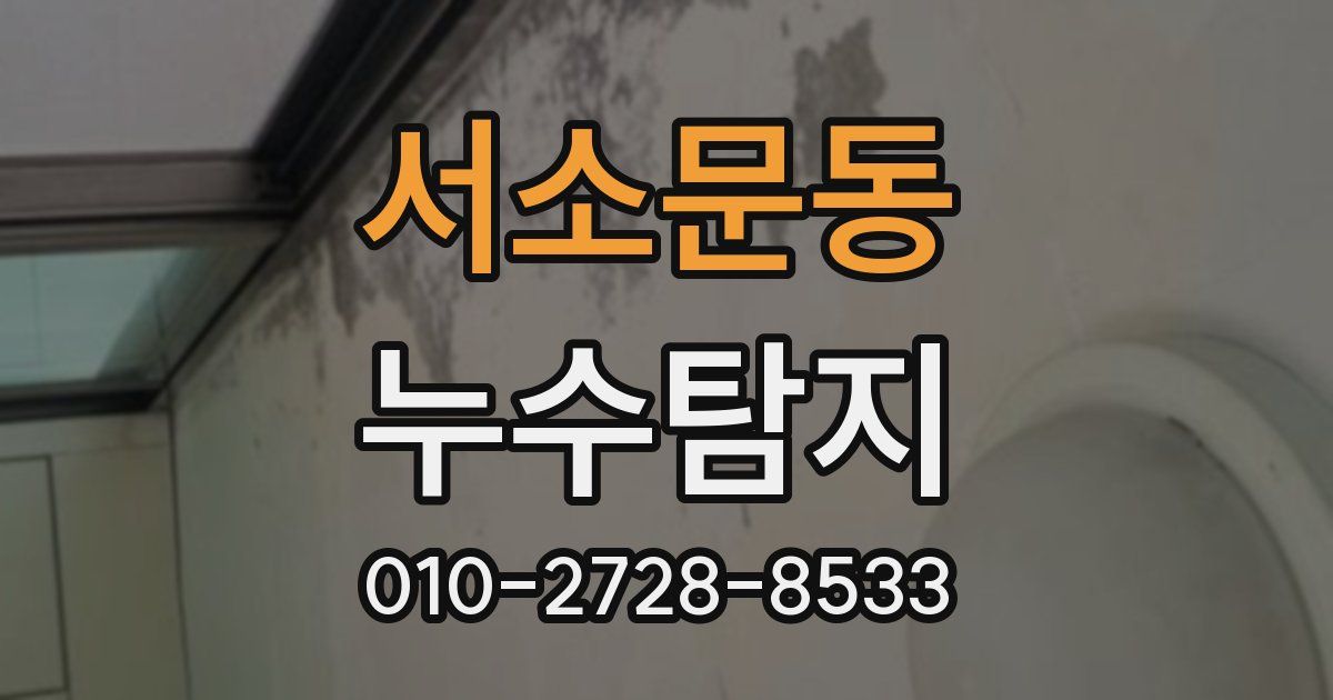 서소문동 누수공사