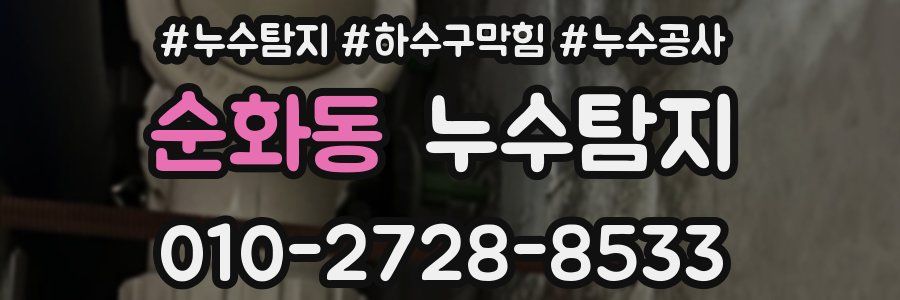 순화동 누수탐지업체