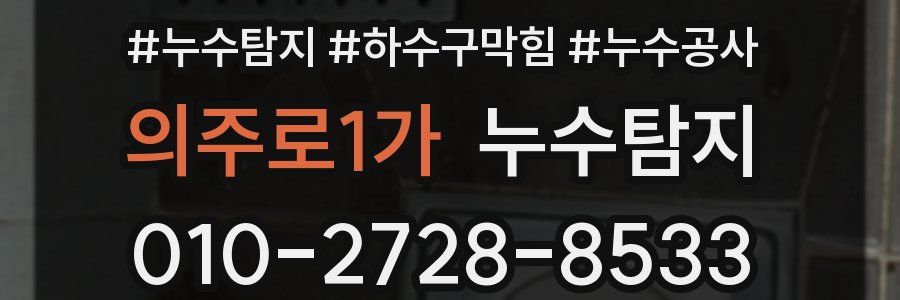 의주로1가 누수탐지업체
