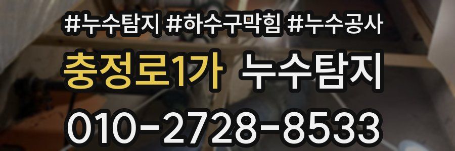 충정로1가 누수탐지업체