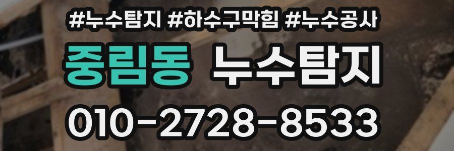 중림동 누수탐지업체