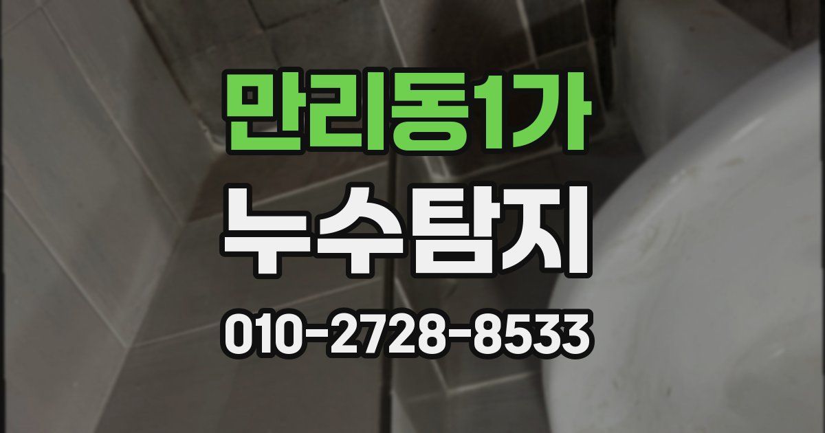 만리동1가 누수공사