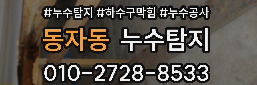동자동 누수탐지업체