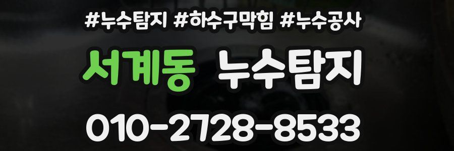서계동 누수탐지업체