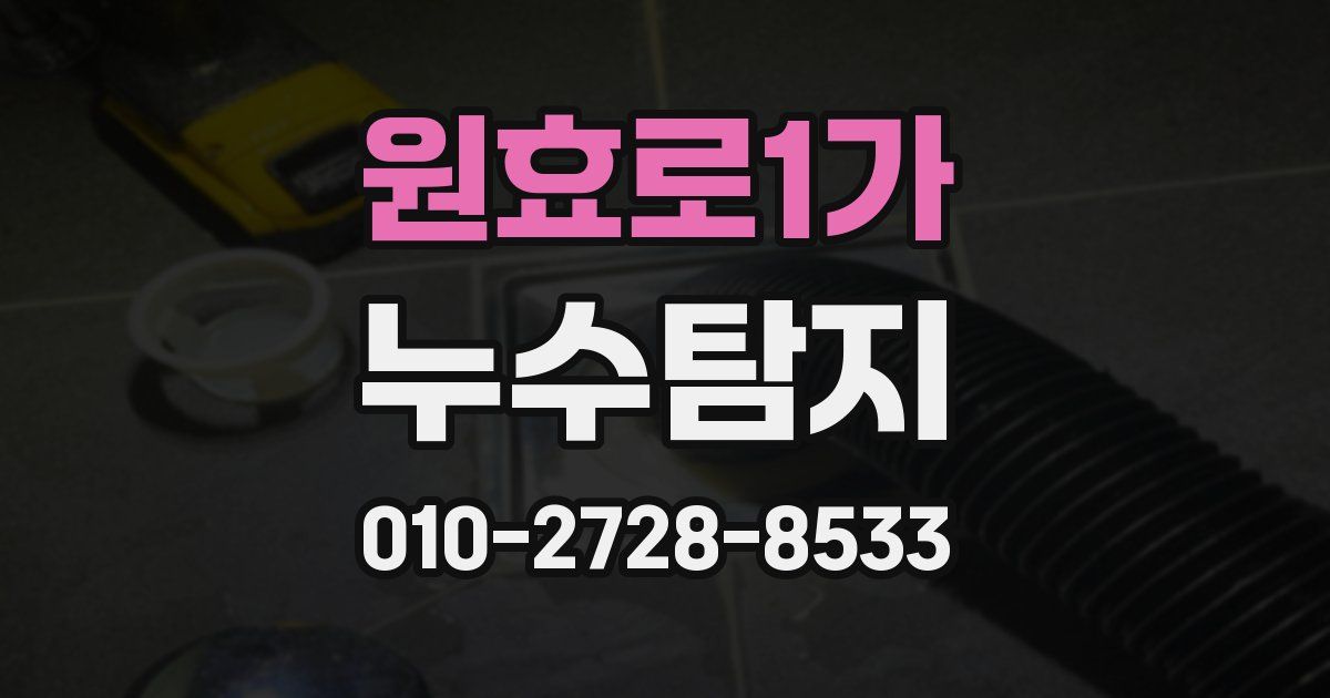 원효로1가 누수공사