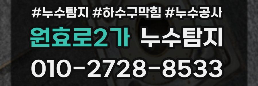 원효로2가 누수탐지업체